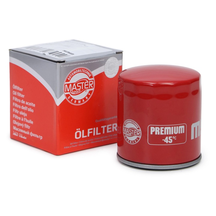 Filtru ulei Master-Sport, VW Multivan T5/T6, Transporter T5/T6, 2 supape, M20x1.5, 76mm