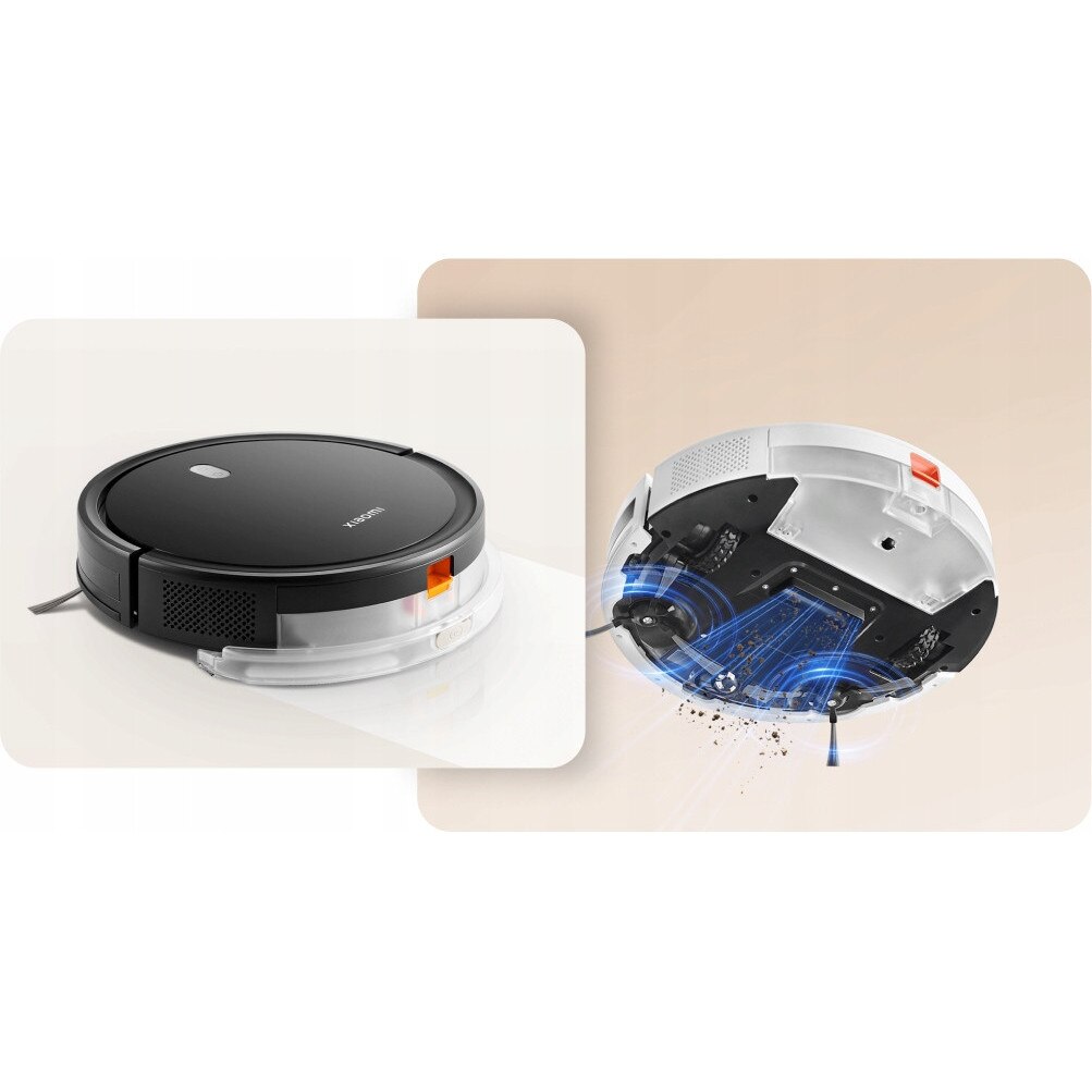 Robot aspirator Xiaomi Robot Vacuum E5, mopare, 3 moduri de putere, alb, 32.1x8.2x32.2cm