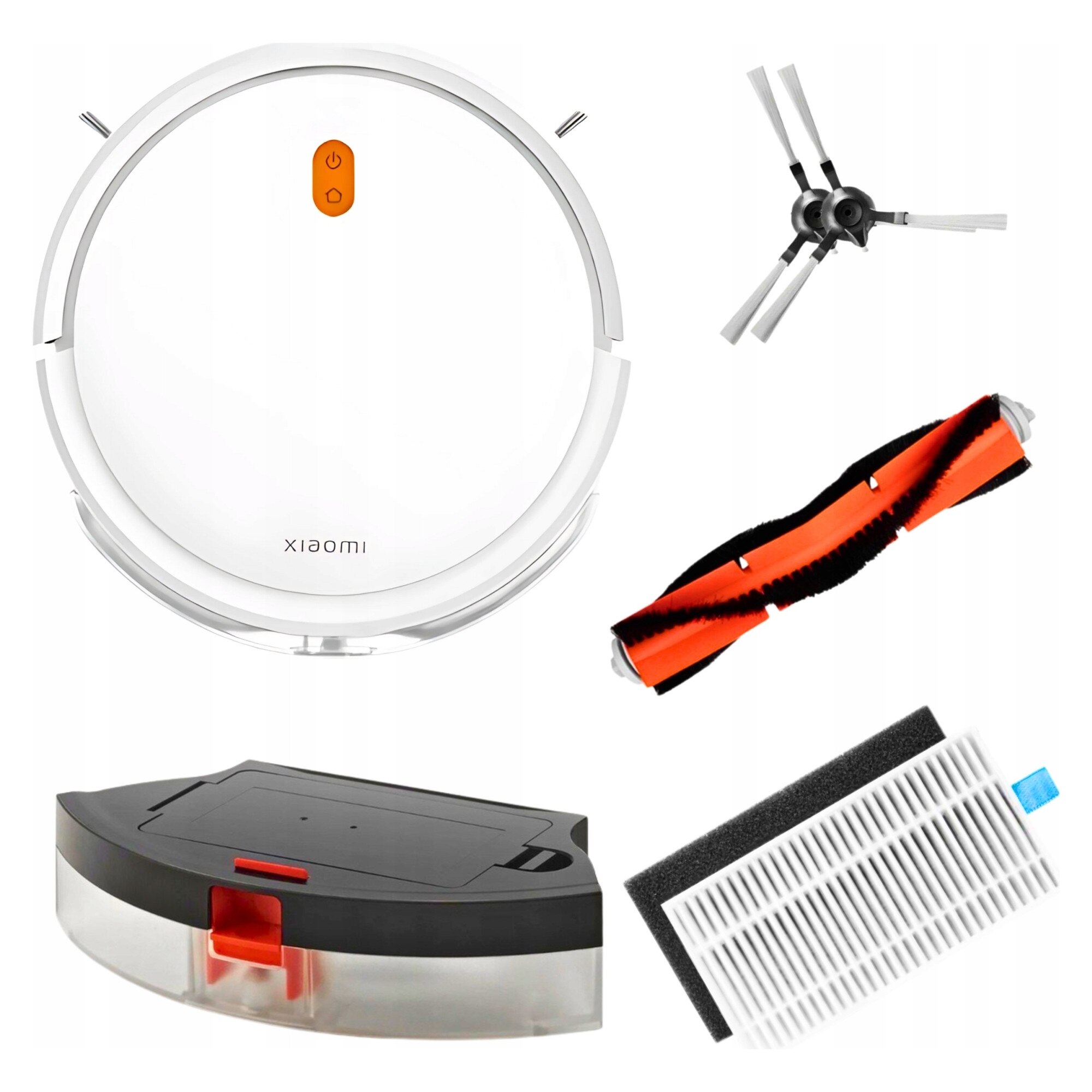 Aspirator robot Xiaomi Robot Vacuum E5, functie de mopare, 110 minute autonomie, 65 dB, 300x300x70mm, set complet
