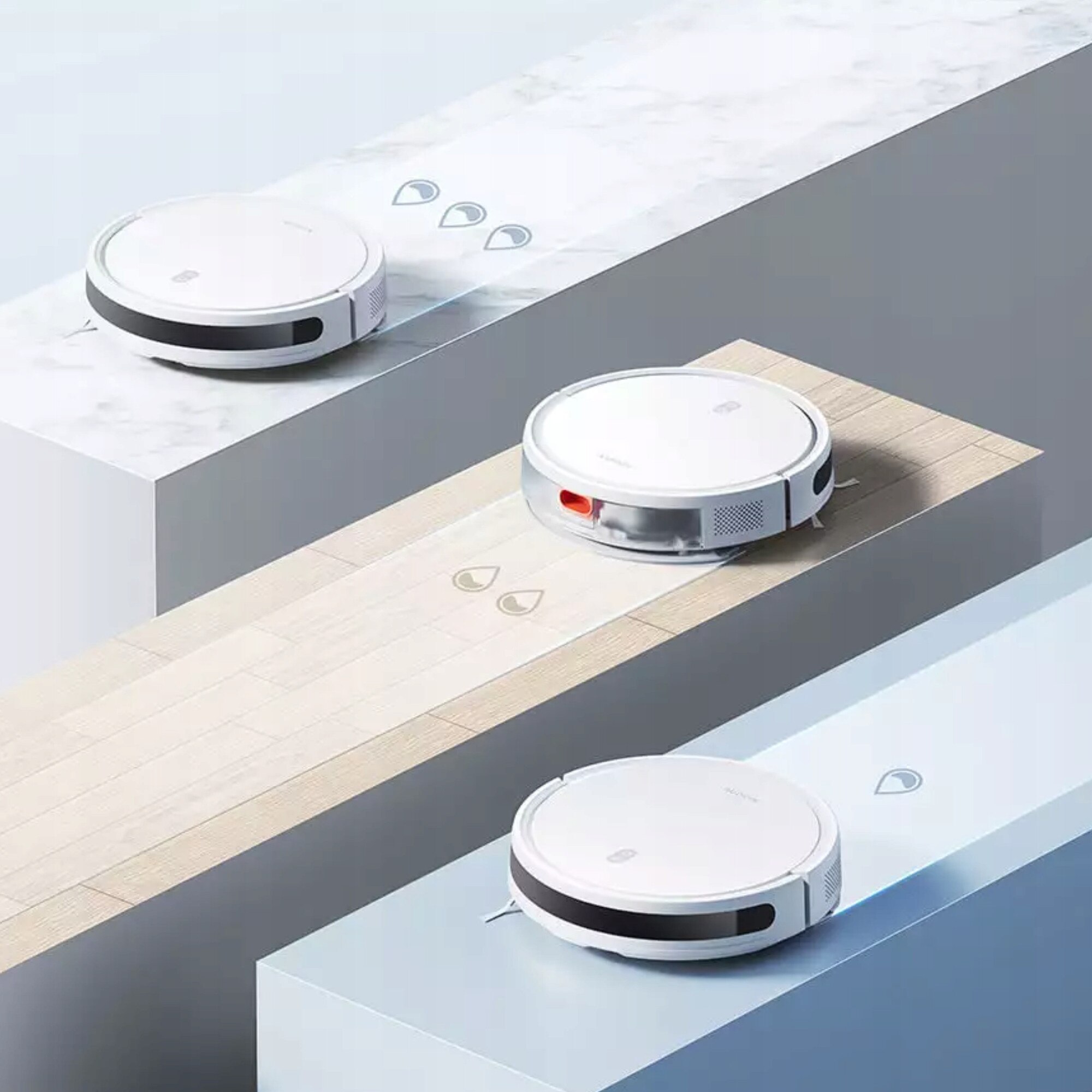 Robot aspirator automat Xiaomi, alb, 4000 Pa, mop, pentru suprafete de pana la 150 m²