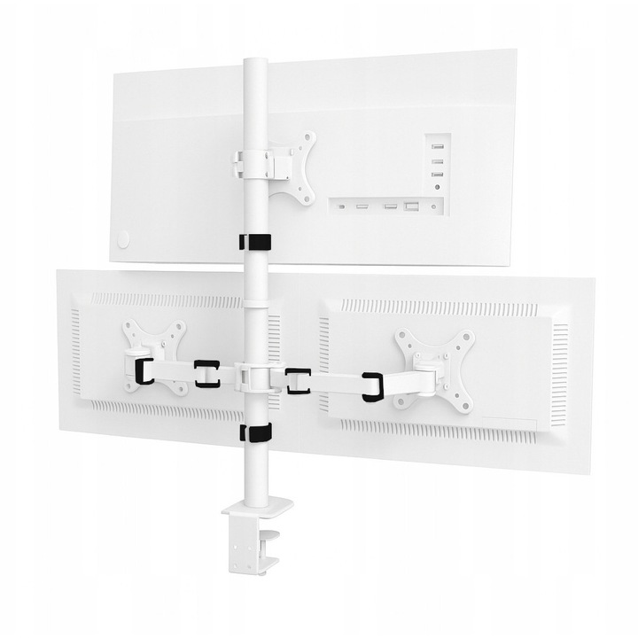 Suport pentru monitor, 3 ecrane, max 32", Vesa, accesorii monitoare