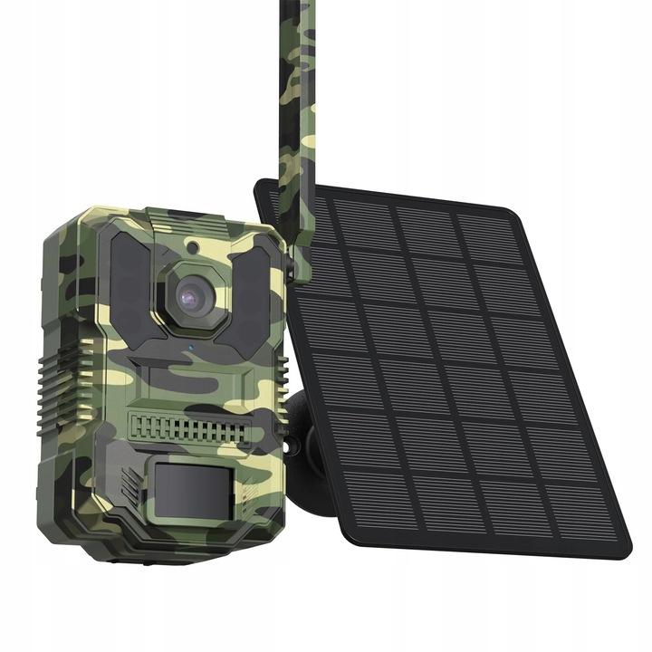4G камера за наблюдение, захранвана със слънчева енергия, комплект