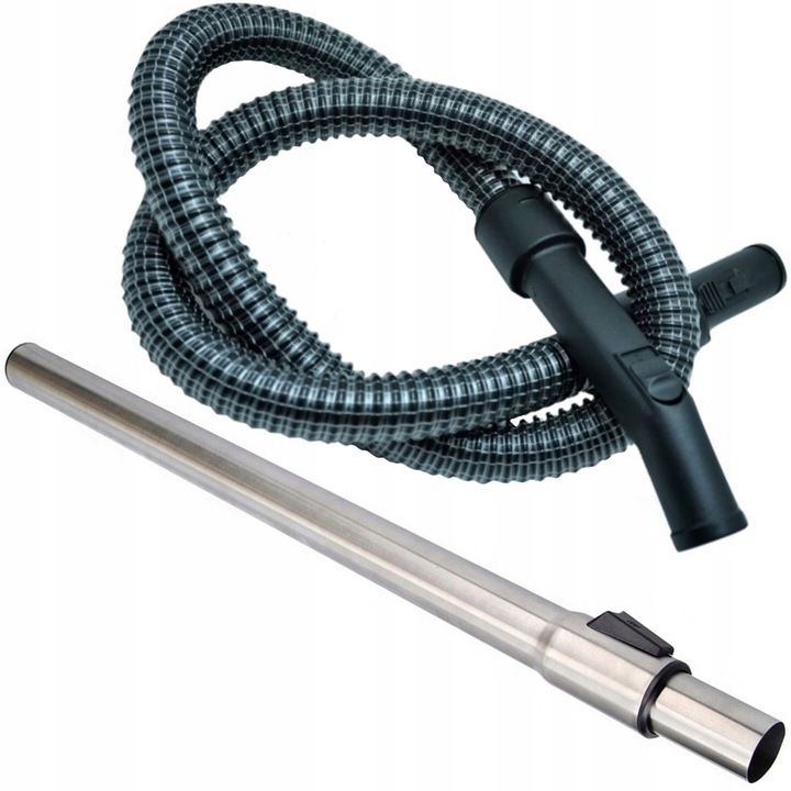Set furtun si tub telescopic Profi&Home, 32mm, 195cm, negru-gri, pentru aspiratoare Aquos, Aquario, Wodnik Duo