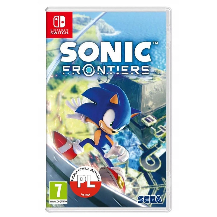 Joc Nintendo Switch Sonic Frontiers, SEGA, 1 jucator, limba poloneza