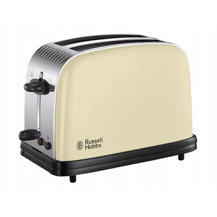 Тостер Russell Hobbs Lift&Lock, 1600 W, 6 степени на препичане, кремав, 19,2x32,6x27см