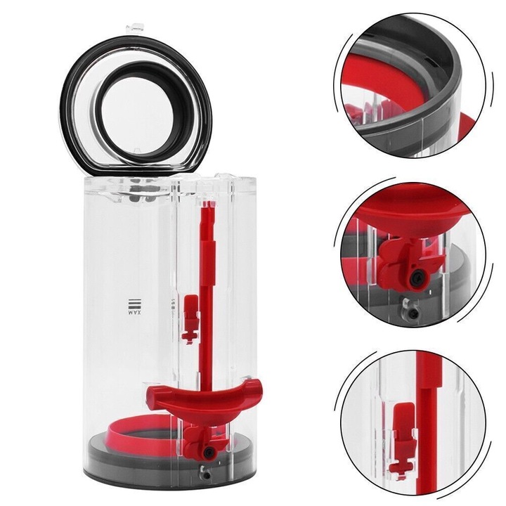 Recipient de colectare a prafului CHOOLY pentru aspiratoare Dyson, transparent, 11, 5x19, 8cm, pachet de 1