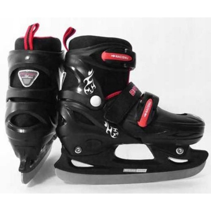 Patine pentru copii si tineri, Batsport, sistem de reglare, constructie durabila, multicolor, 30x33cm