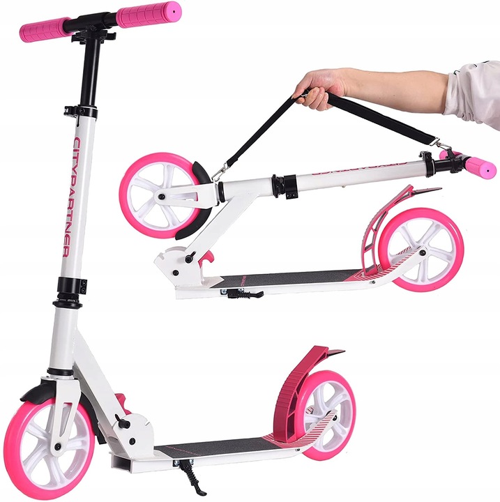 Gyermek roller, DADDYCHILD, Citypartner modell, 2 kerék, 34,5x9,5cm, többszínű, maximális felhasználói súly 50kg