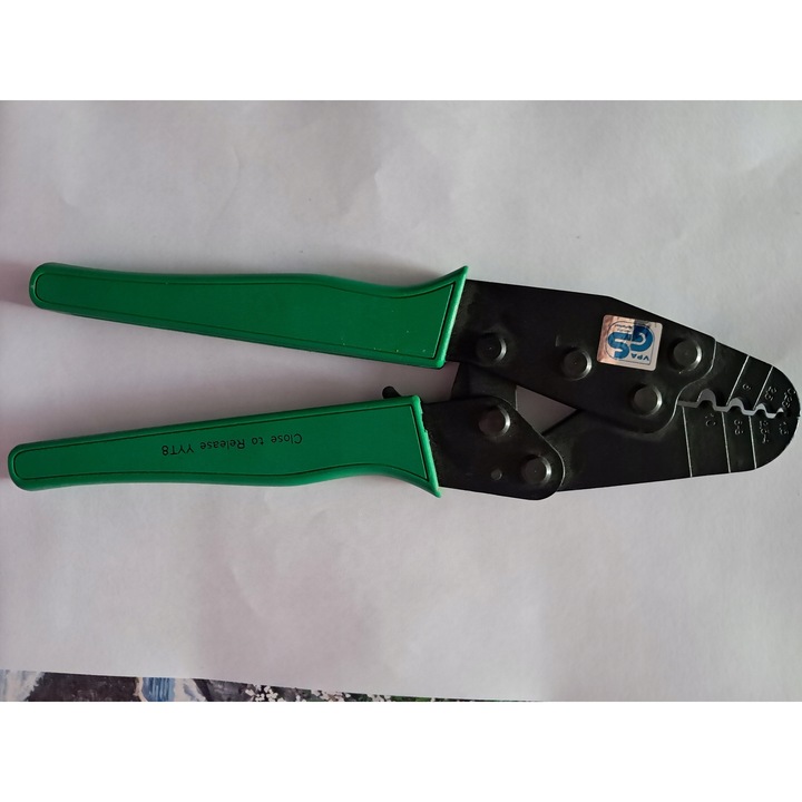 Krimpelő szerszám szigetelés nélküli sarukhoz YYT8, hossza 266mm, súlya 560g, Taiwan