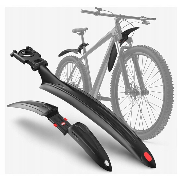 Комплект калници за велосипед VELMIA, унисекс, 24-29", черен, бърз монтаж