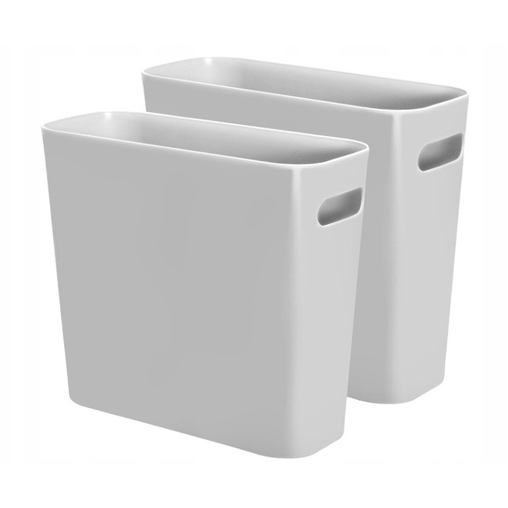 Set 2 Cosuri de Gunoi 5,7 L, Gri