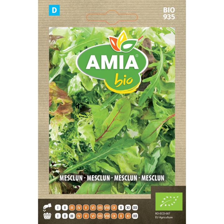 Seminte bio Mesclun 1, 5 grame