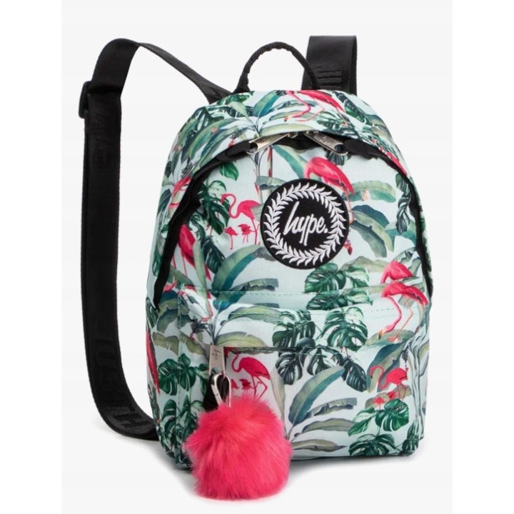 HYPE Flamingo hátizsák, 2 rekeszes, többszínű, 20x26x10cm
