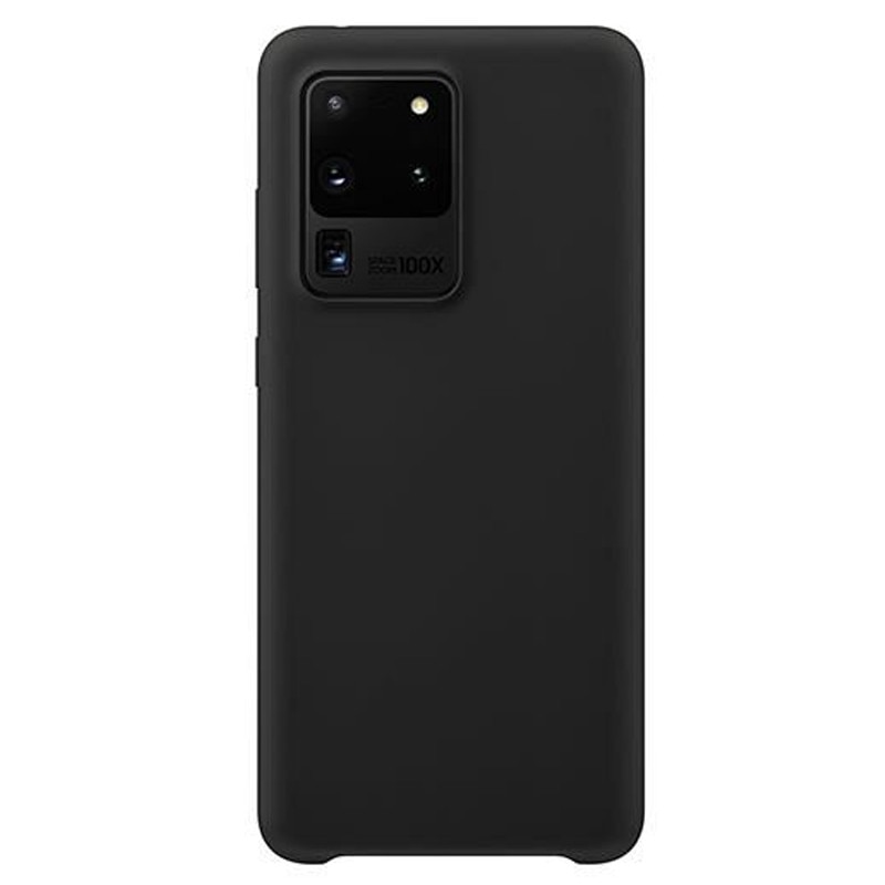 Husa din Silicon pentru Samsung Galaxy S20 Ultra, Flexibila, Soft & Slim Fit, Rezistenta la Zgarieturi, Finisaj Matte, Negru