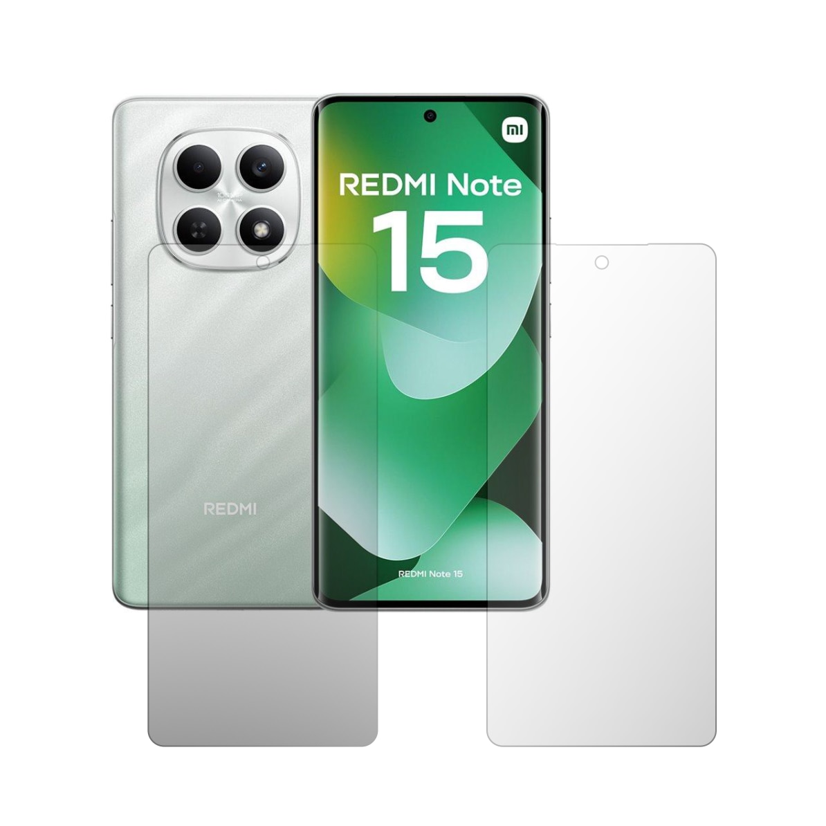 Set 2X Folie Protectie Ecran Folie24, pentru Xiaomi Redmi Note 15 4G, 1X Ultra-Clear + 1X Mata, Acoperire Totala Full-Display, Adezive, Flexibile cu Auto Regenerare
