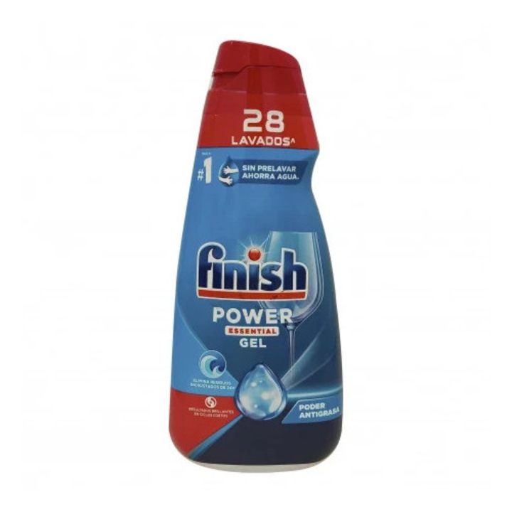 Finish Препарат за съдомиялна машина гел 560 мл, 28 капсули, Power essential