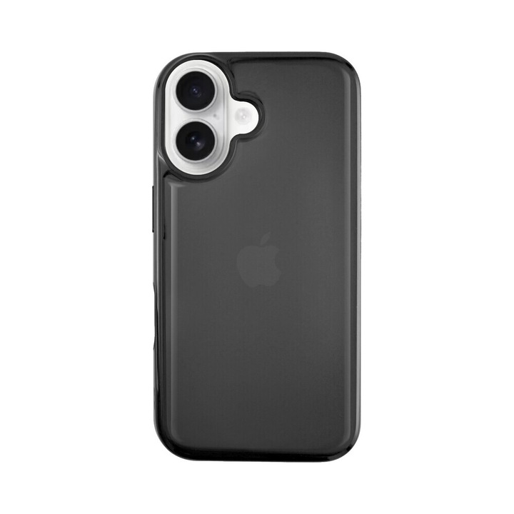 Husa Premium cu Rasina Epoxidica CENTO Muse compatibila cu Apple Iphone 16, Carbon, Anti zgarieturi, Rezistenta la Cadere 1.5m, cu margini ridicate pentru protectia ecranului si a camerei