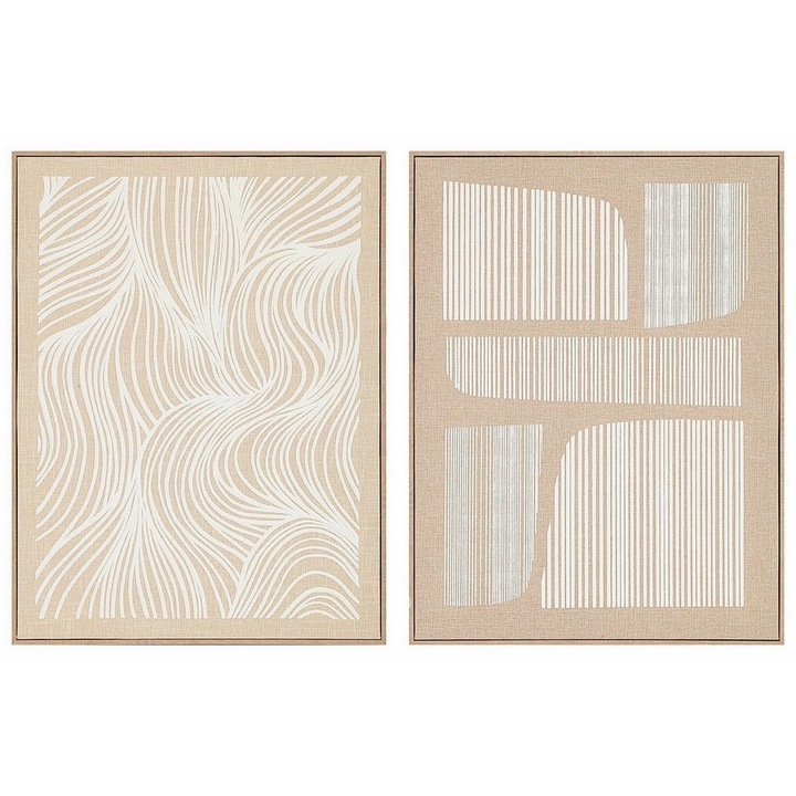 2 db absztrakt 3D vászonkép szett, 2 x 60 x 80 cm