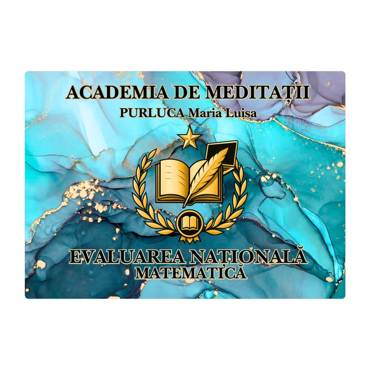 Culegere EVALUARE NATIONALA - Flashcards - Evaluarea Nationala MATEMATICA - Ghidul complet de pregatire - Manual scolar - Academia de Meditatii- 70 pag