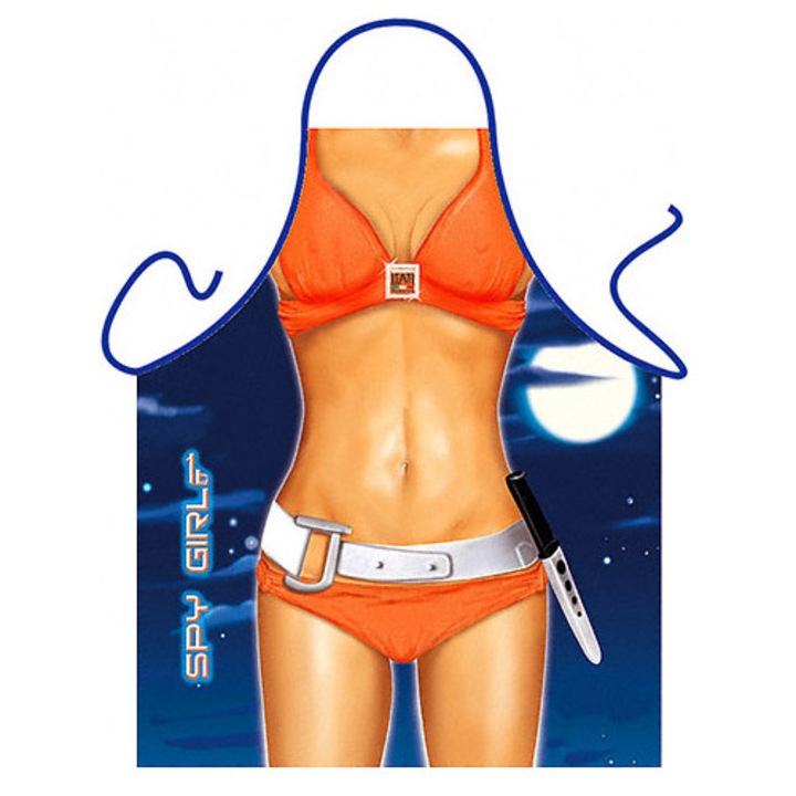 Sort bucatarie Itati, Spy Girl, poliester, maro, pentru femei