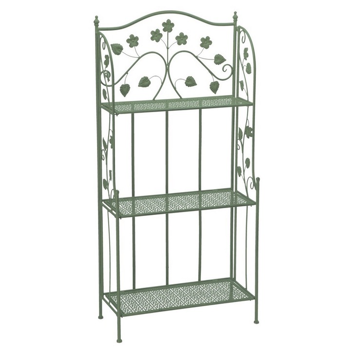 Raft pardoseala fier verde 60 x 27 x 127 cm