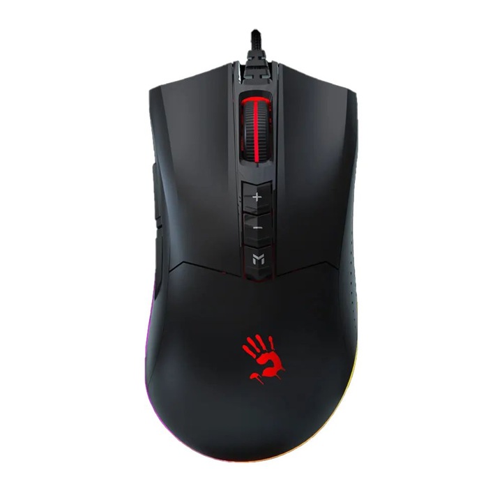 Mouse de gaming A4-Tech Bloody ES9 Plus, 10000DPI, RGB, negru, cablat