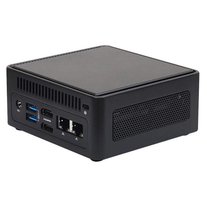 Mini PC ASRock NUC-Box-225H, Intel Core Ultra 5-225H, 2,5 Gigabit, 118x110x49mm, negru
