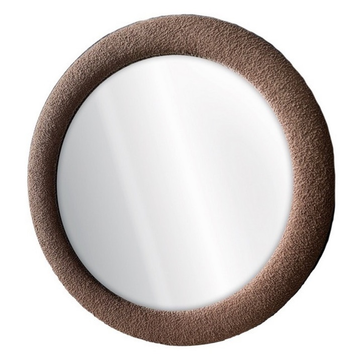 Fali tükör, barna hurkolt textilhuzat, 100 cm