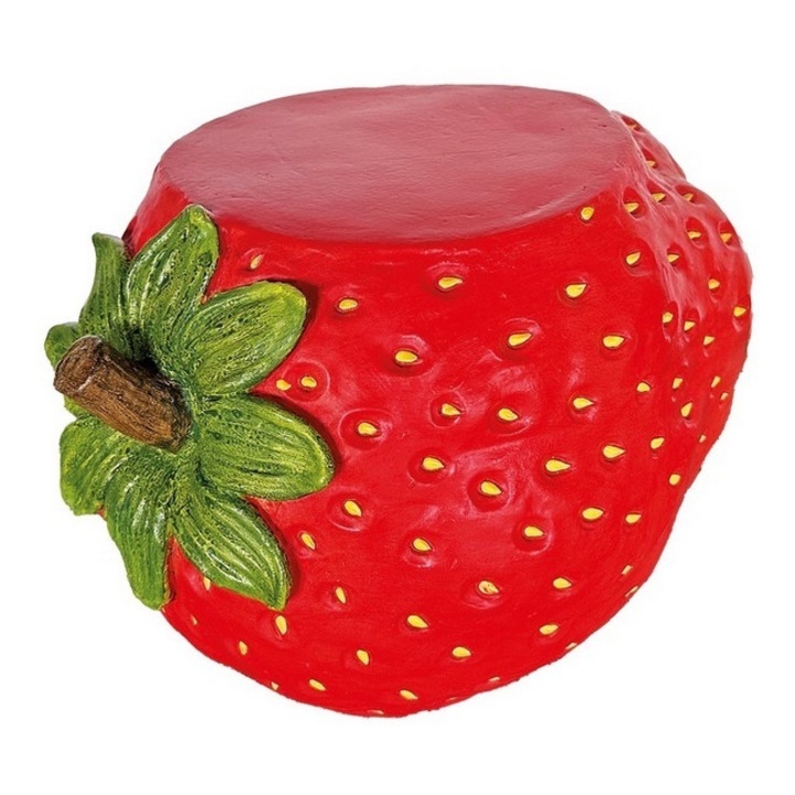 Masuta, suport ghiveci flori magnezie multicolora Capsuna 40 x 32 x 25,5 cm