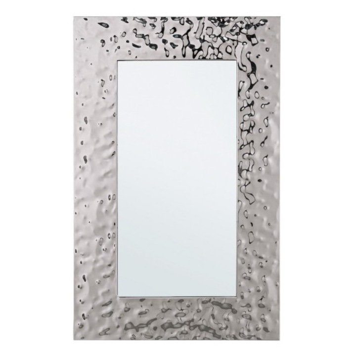 Hirstshiny ezüst acél fali tükör 70x2x110h