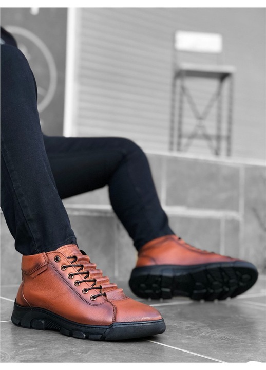 Férfi csizmák, Valódi bőr, Base, 361666, Barna, 40