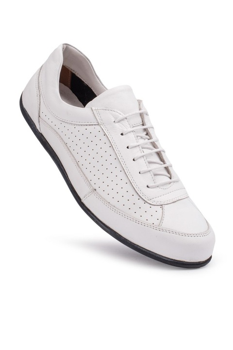 Pantofi pentru bărbați, Piele naturală, Base, 358991, Alb, 41