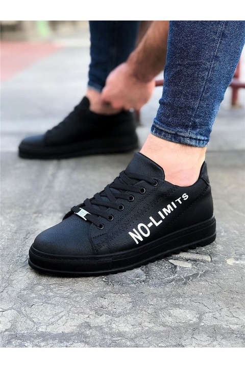 Adidași bărbați, Piele ecologică, Wagon, 317208, Negru, 41