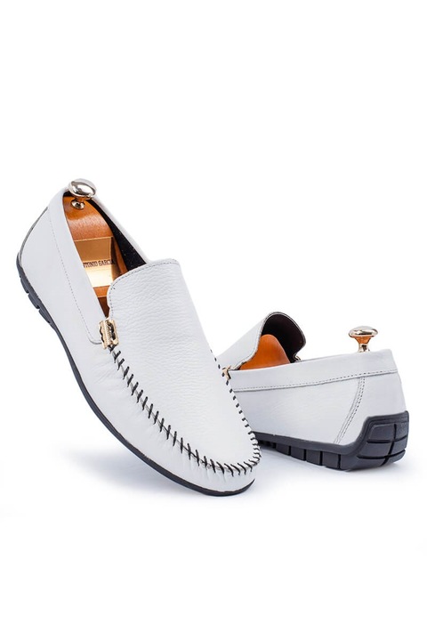 Férfi cipők, Valódi bőr, Base, 371718, Fehér, 43