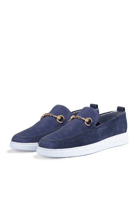 Férfi cipő, Velúr, Ducavelli, 358110, Sötétkék, 43