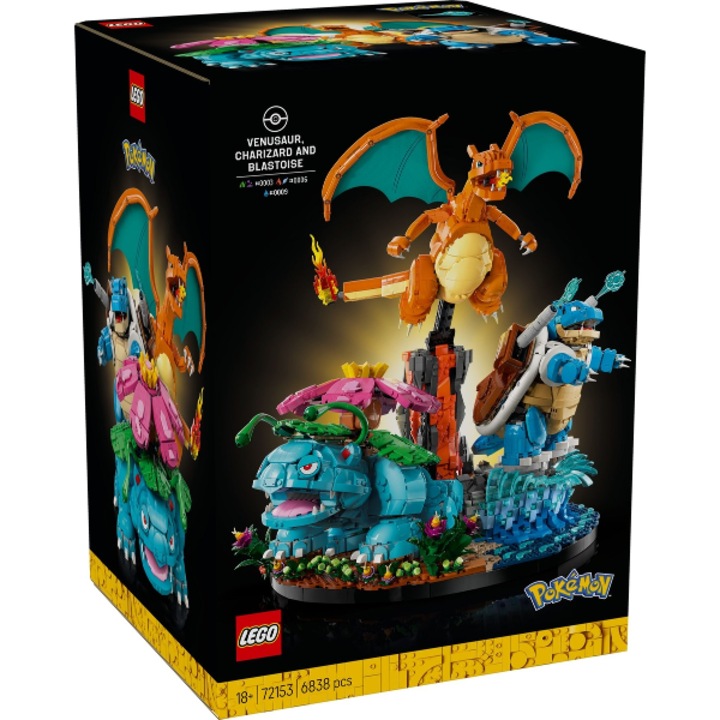 LEGO 72153 Venusaur, Charizard si Blastoise
