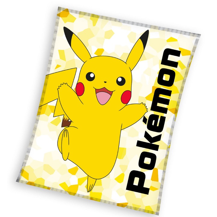 Carbotex Pokemon licencelt takaró, 130x160cm, 100% poliészter, élénk színek