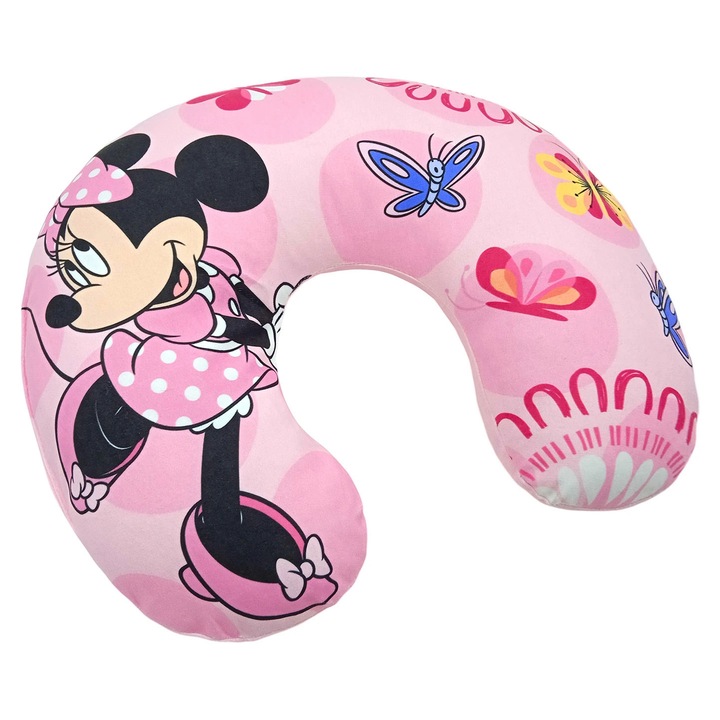 Disney utazópárna, Minnie egér, rózsaszín, 3+ év, ergonomikus kialakítás, könnyű és kompakt