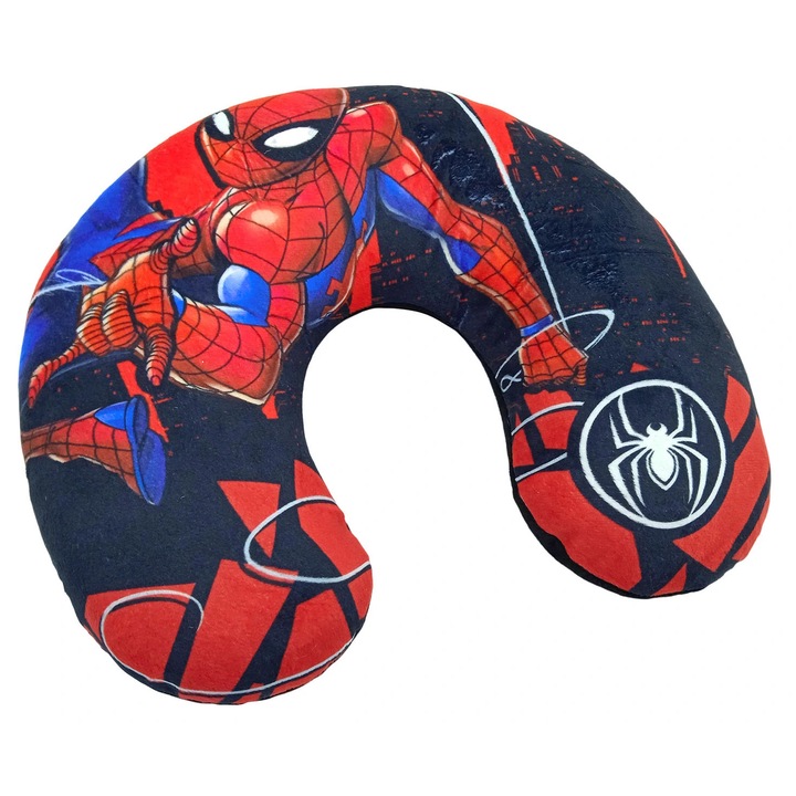 Marvel utazópárna, Spiderman City, gyerekeknek tervezve, 100% poliészter, 3+ év