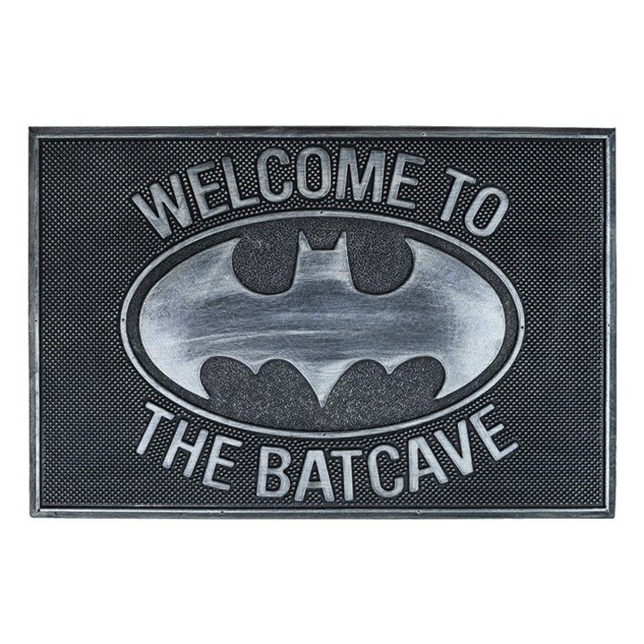 Batman bejárati szőnyeg, Pyramid International, 40x60cm, többszínű, licencelt, gumiból