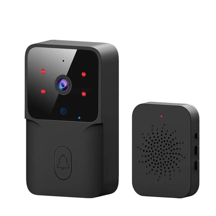 Sonerie video WIFI wireless, HD, audio bidirectional, pentru securitate acasa