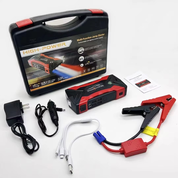 Starter de sarituri auto，99800mAh 20000mAh auto sarit starter，Bateria de alimentare mobila portabila pentru dispozitivul de pornire 3000A，Emitator de amplificator auto