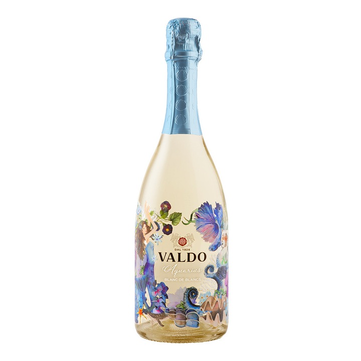 Vin Spumant Valdo Aquarius Blanc de Blancs, extra dry, 0.75l