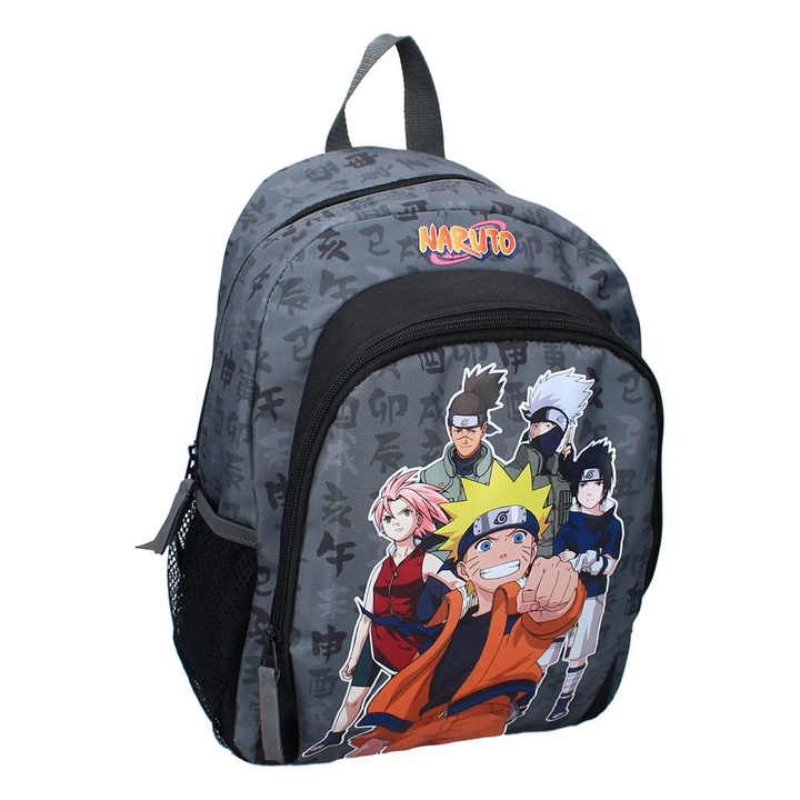 Naruto hátizsák, Vadobag, 35x27x18cm, többszínű, licencelt termék