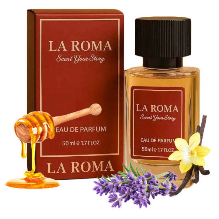 La Roma M-11 MenElixir Férfi Eau de Parfum, domináns, emlékezetes, csábító férfiaknak, orientális-fougere, intenzív illat, levendula, méz és vanília, 50ml