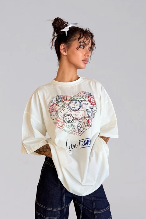 KARMA - Tricou de damă Travel / Alb