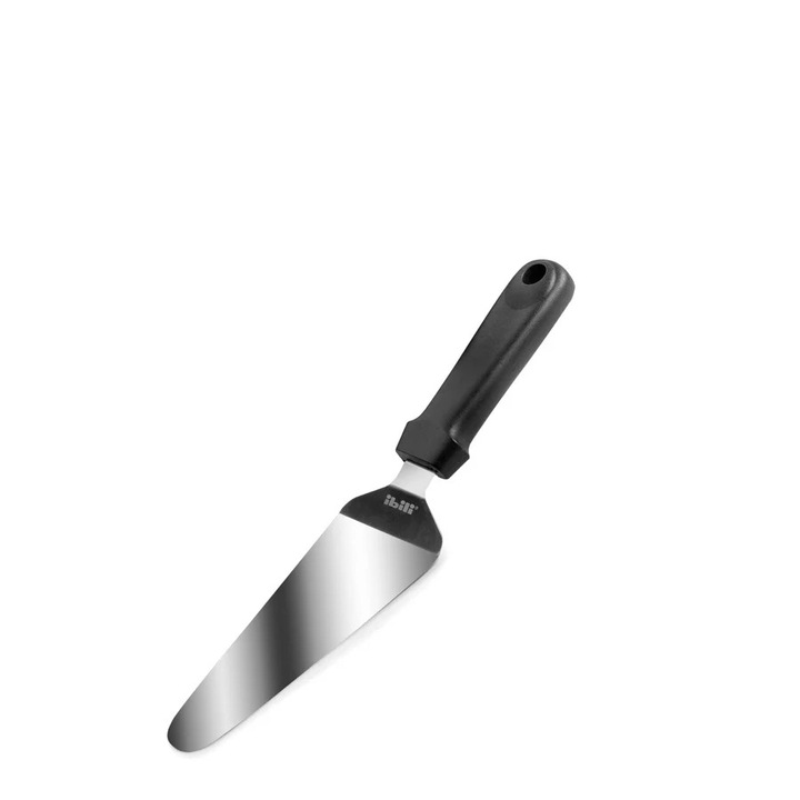 Spatulă triunghiulară Ibili, inox, 25x6 cm, negru