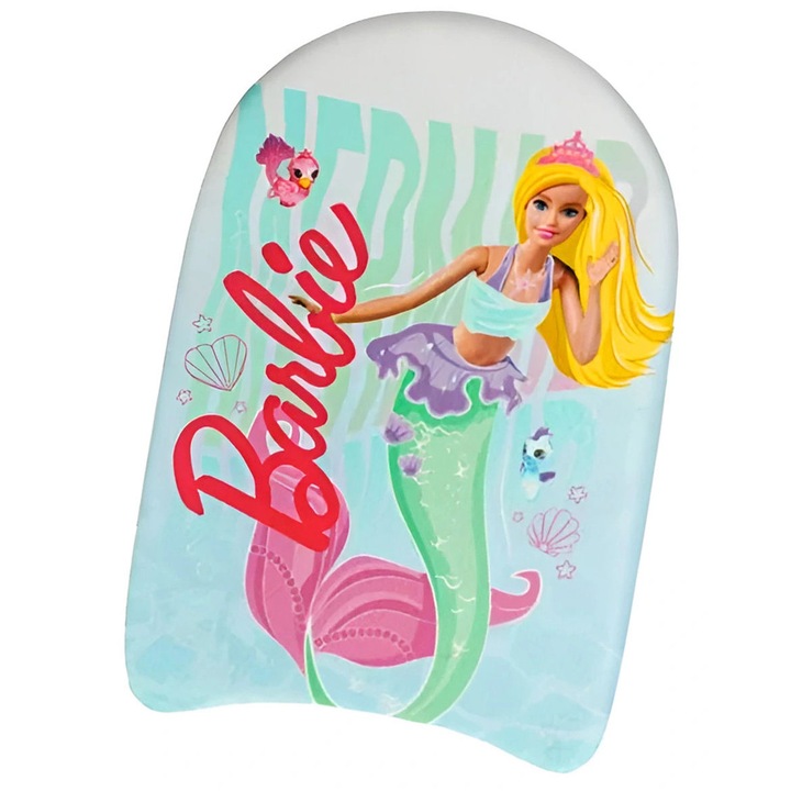 Disney úszódeszka 45cm, Barbie/Sellő készlet, minőségi anyag, 3+ éves gyermekeknek