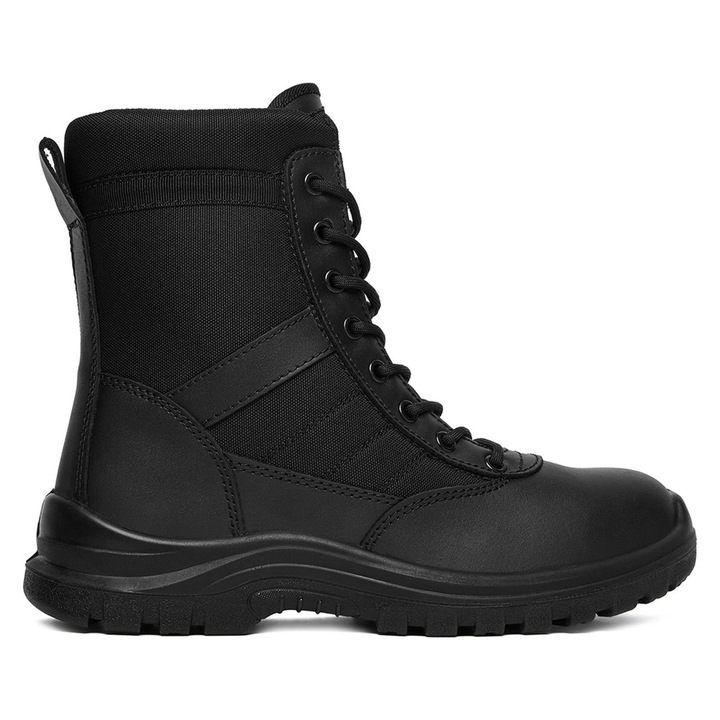 Ghete de lucru Hunter, negre, piele naturala, 42