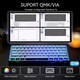 Клавиатура Gaming K KAVLORN Механична с кабел, 61 клавиша | GASKET структура | Hot-Swappable суичове | RGB осветление | Компактна, ергономична | USB кабел | Съвместима с PC, лаптоп и eSports